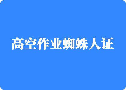 壮男用大屌插插插啊啊啊视频免费看高空作业蜘蛛人证